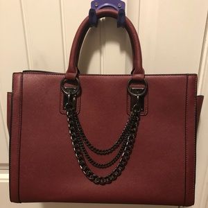 Burgundy JustFab Handbag